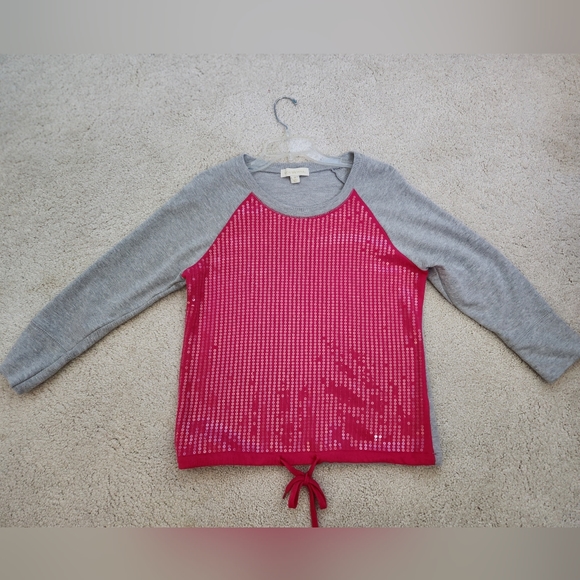 NICKI Minaj,XL, Gray&Fushia Sequined Womens Sweatshirt - Picture 8 of 8